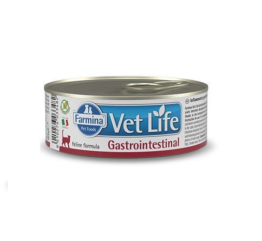 Фармина Vet Life консервы для кошек Gastrointestinal 85 гр