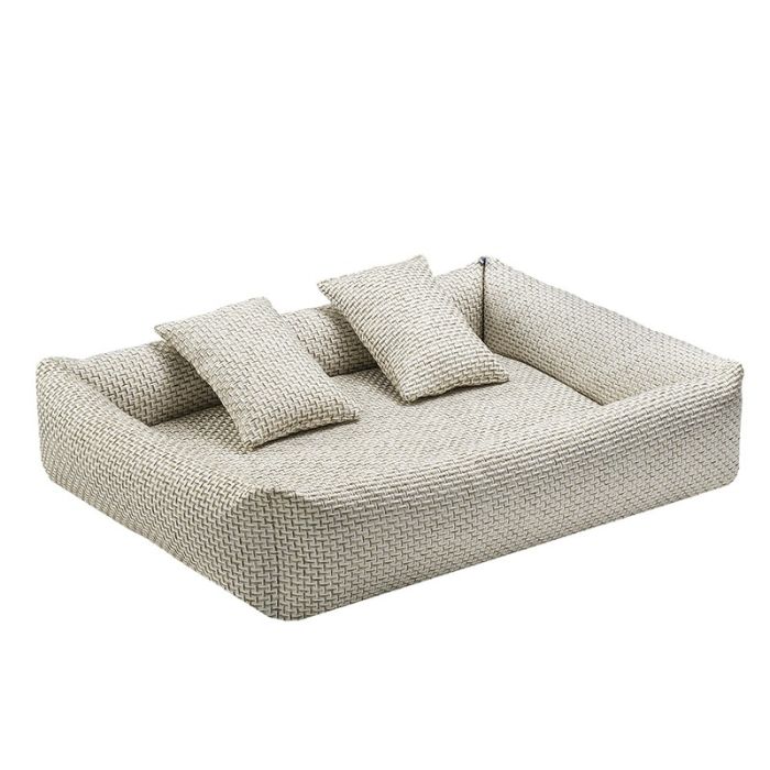 Лежанка БРУНО КОМФОРТ малая вид 7 бежевый ZooMoDa