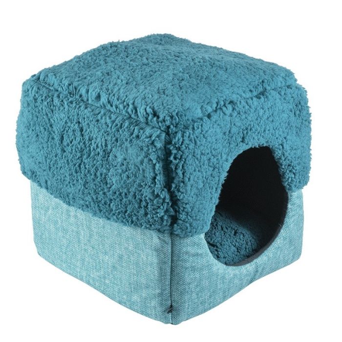 Дом КУБ-ТРАНСФОРМЕР КОМФОРТ малый вид 2 бирюзовый ZooMoDa