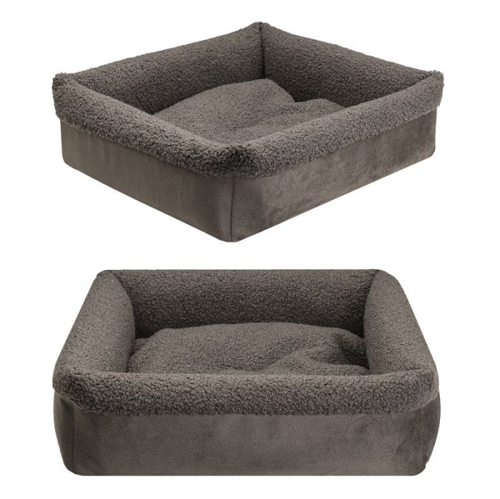 Лежанка КОМФОРТ малая 30*30  вид 3 коричневый  ZooMoDa