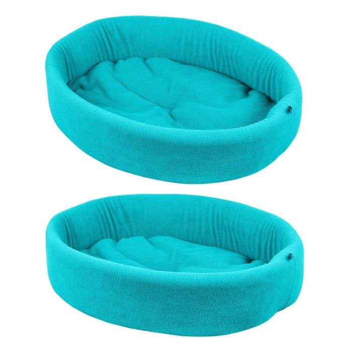 Лежанка   ЗООМИРОВО малая флис  вид 4 бирюза ZooMoDa