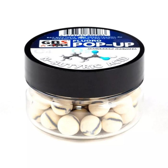 Бойлы GBS Baits Pop-up  плавающие (банка) 8мм 40гр Масляная кислота