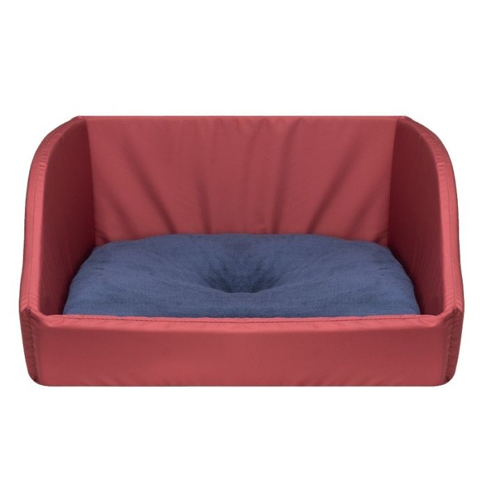 Лежанка БОНИ 40*40  вид 5 бордо  ZooMoDa