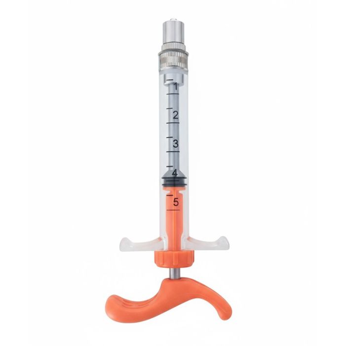 Шприц 5 мл с упором для пальцев нейлон Луер - Лок ВТС 1005